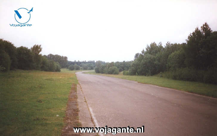 Het verlaten Formule 1-circuit van Nijvel, België, in 1998